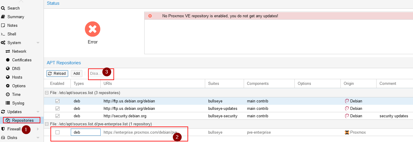 Proxmox Ve Apt Get Update Error E Failed To Fetch Https Enterprise