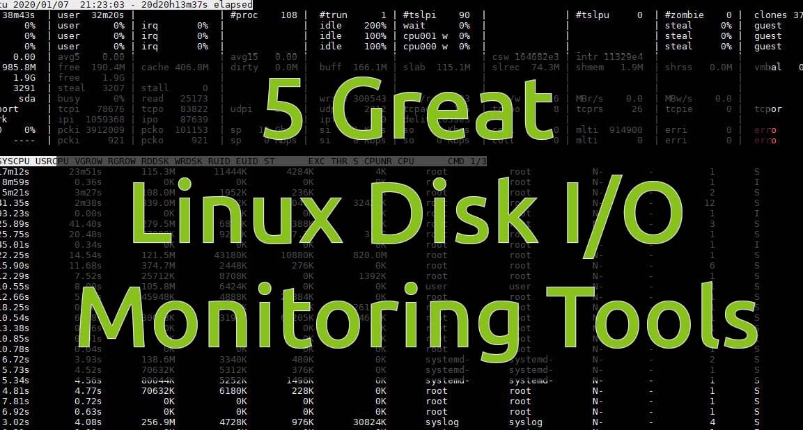 5 Great Linux Disk IO monitoring tools