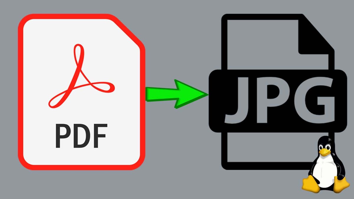 Convert PDF to JPG Linux