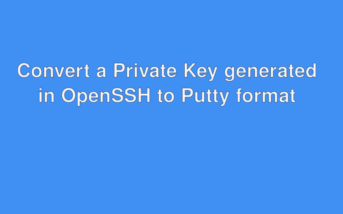 Unable to use key file
