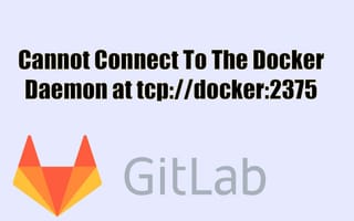 [SOLVED] Cannot connect to the Docker daemon at tcp://docker:2375. Is ...