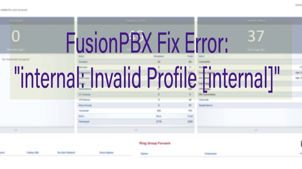 internal Invalid Profile internal