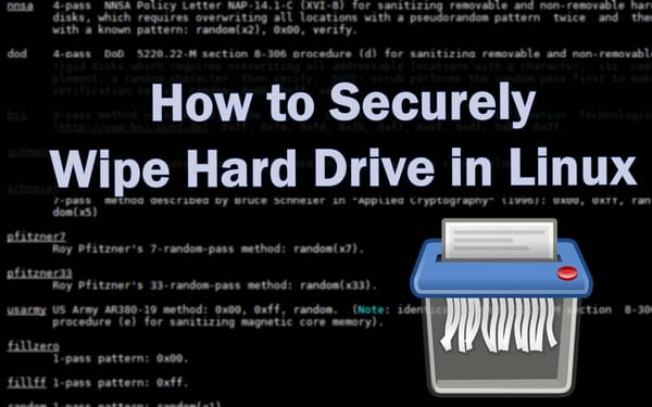 Securely Wipe Hard Drive in Linux