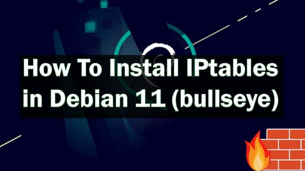 install iptables debian 11