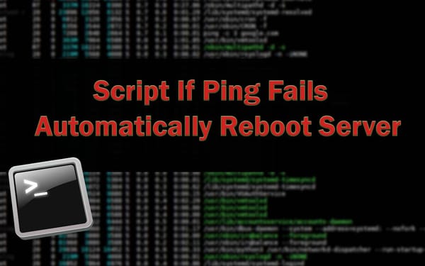 script if ping fails then