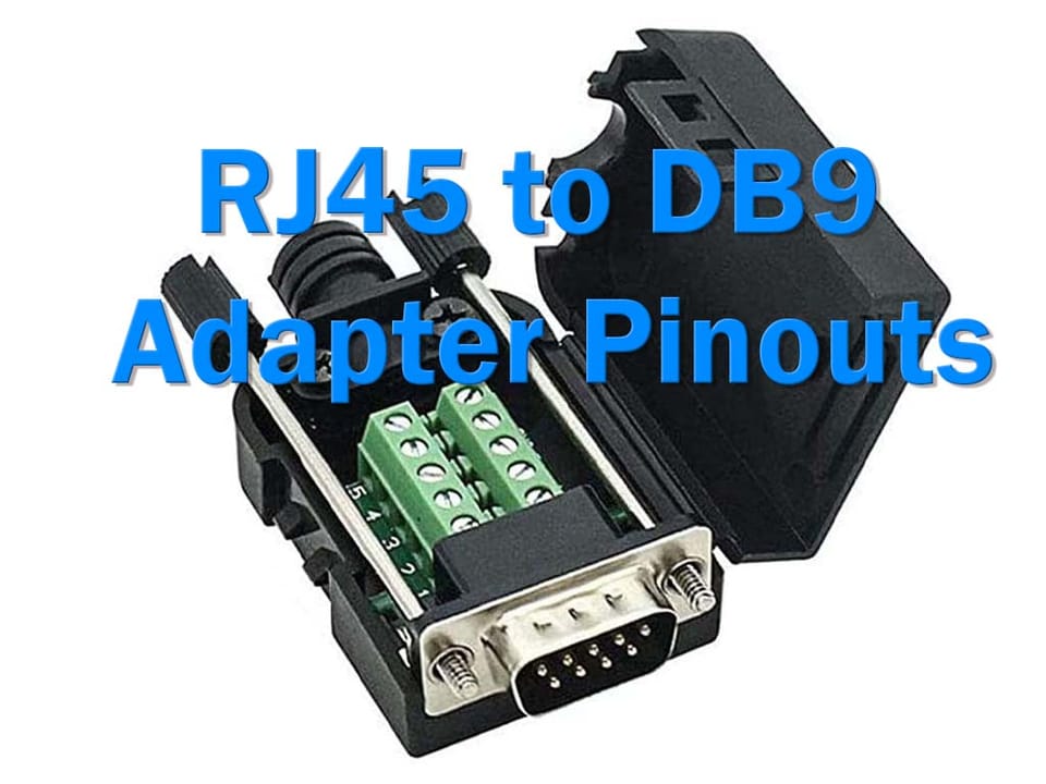 RJ45 to DB9 Adapter Pinouts