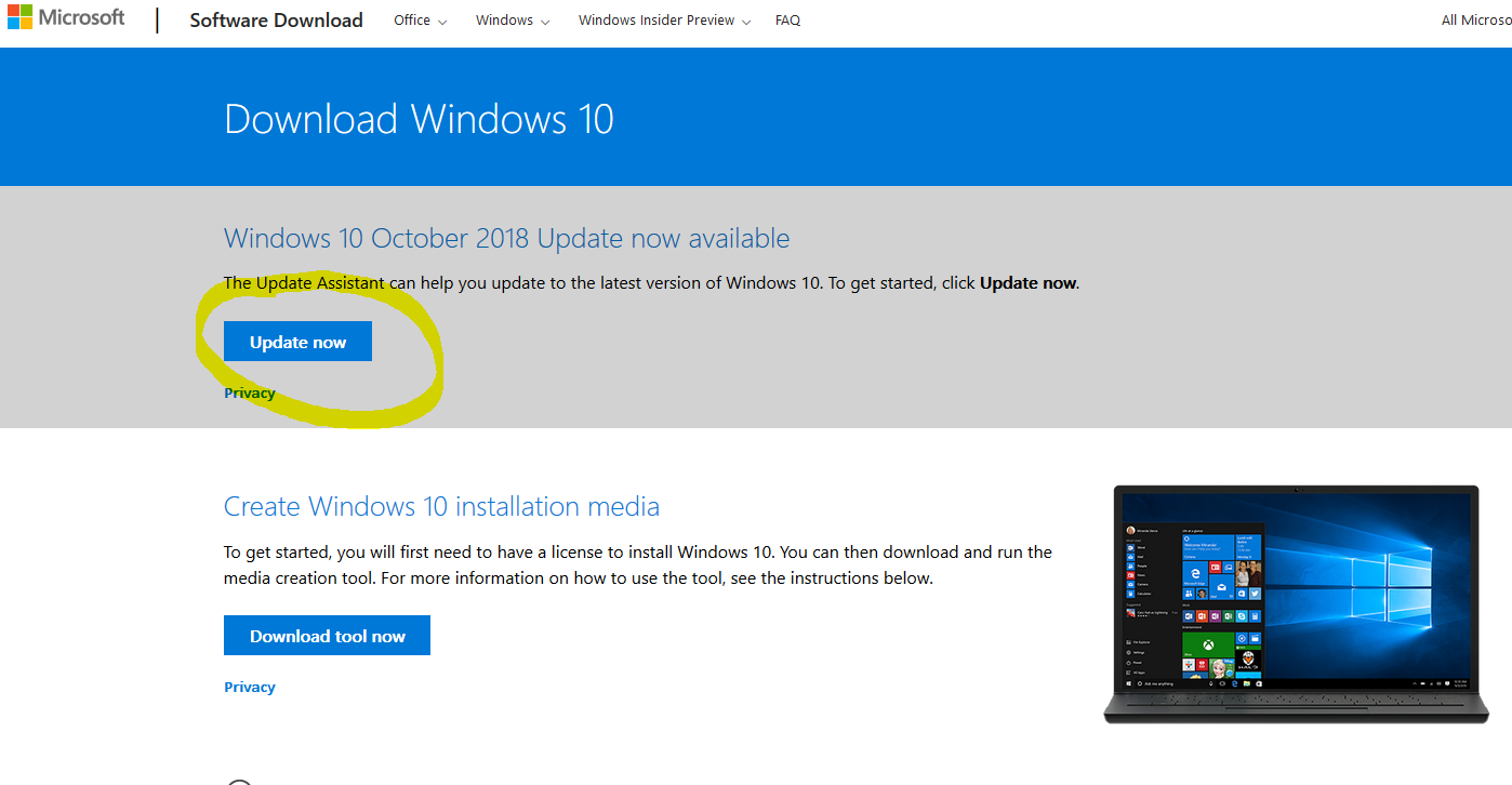 Download Update Assistant
