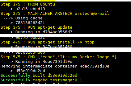 Create Docker Image From Dockerfile