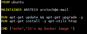 Dockerfile example