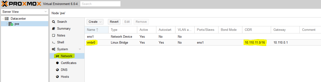Proxmox IP Address