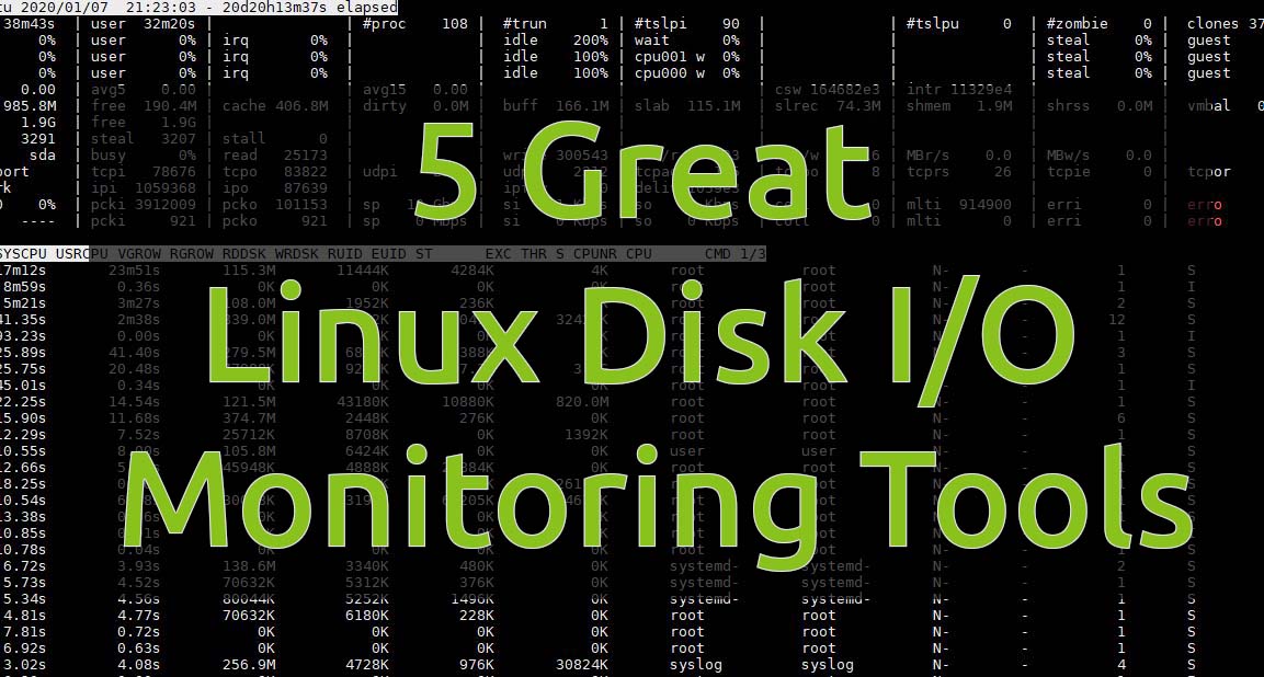 5 Great Linux Disk IO monitoring tools
