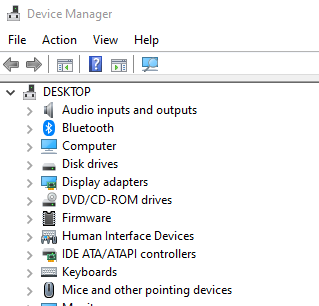 Bluetooth in device manager