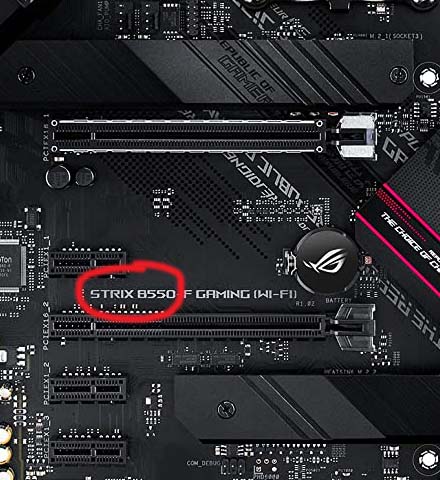 chipset name on mainboard
