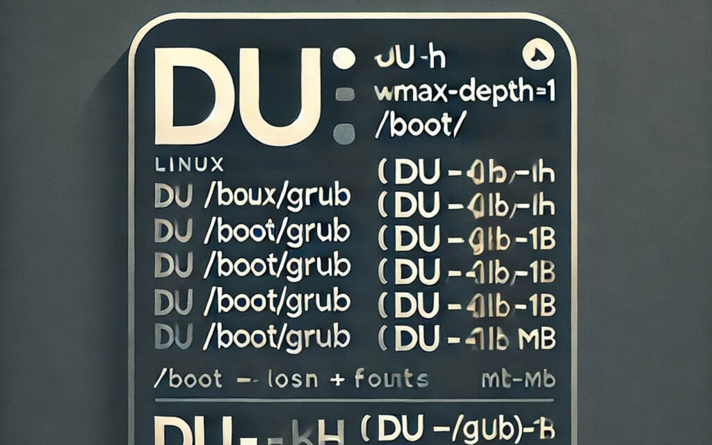 list folder size linux command