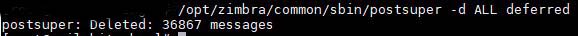 Delete Deferred Zimbra Queue Messages