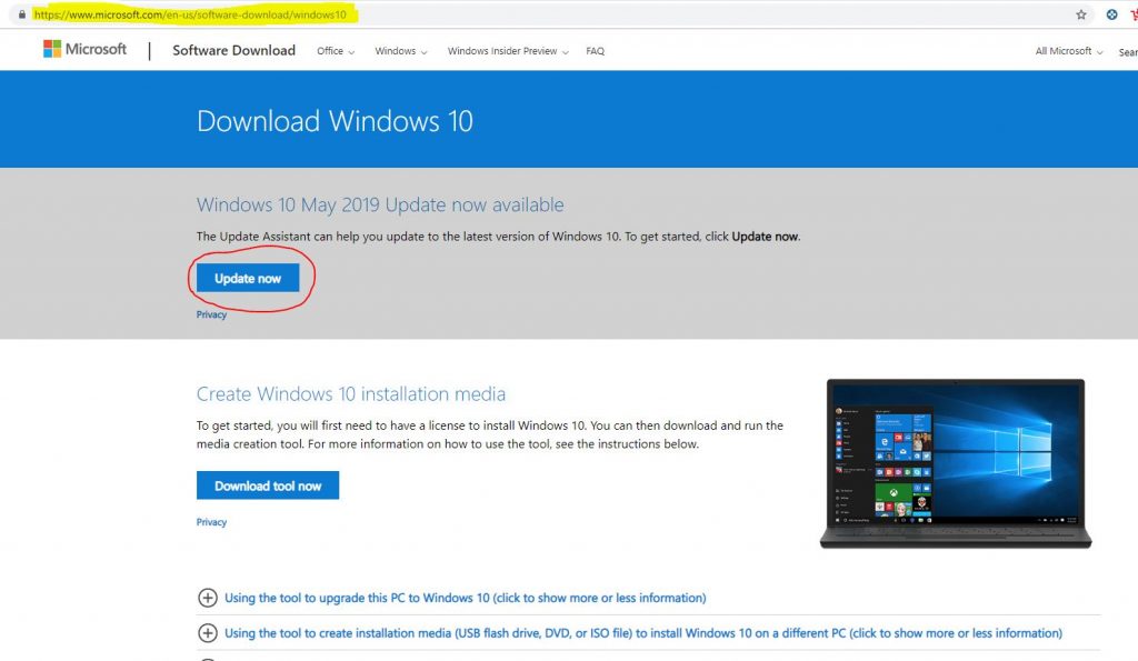 Windows 10 May 2019 Update Version 1903 Download