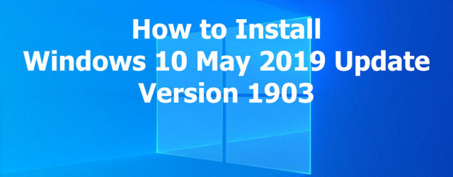 windows 10 may 2019 update