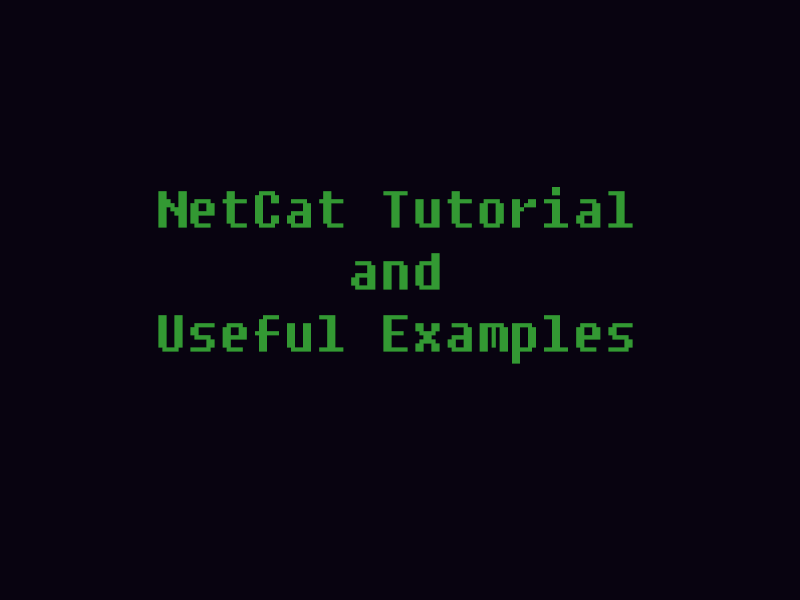 Useful Netcat Examples