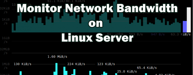 Commands to Monitor Network Bandwidth