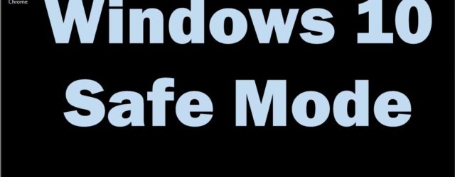 Restart Windows 10 In Safe Mode