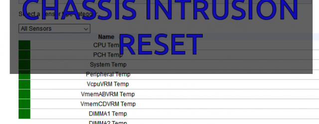 supermicro chassis intrusion reset