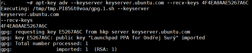 apt-key adv