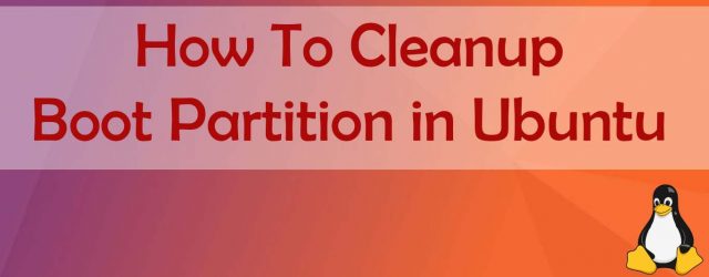 Cleanup Boot Partition Ubuntu