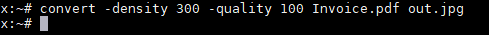 Convert PDF to JPG in Linux