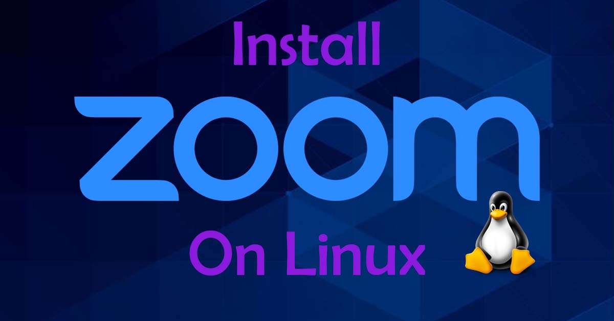 linux install zoom