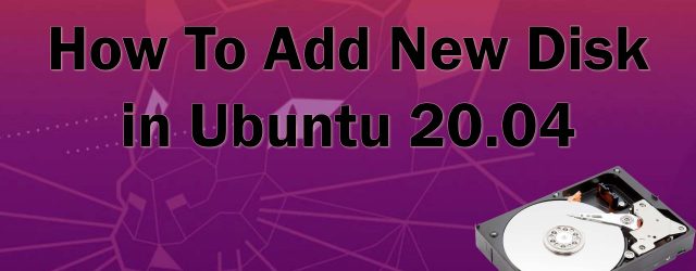 How To Add New Disk in Ubuntu 20.04